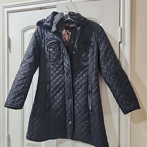 Steve Madden Quilted Black Puffer Coat